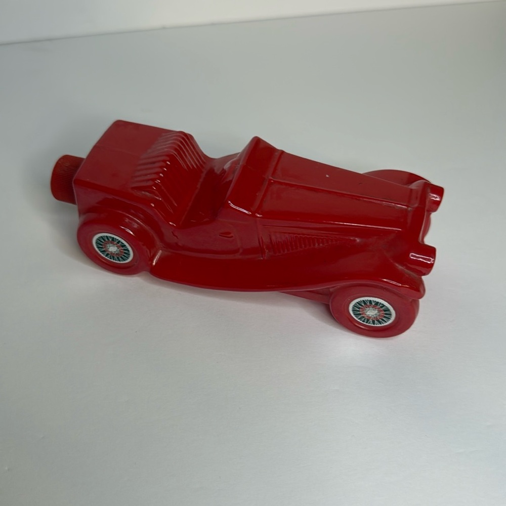 Vintage Avon Red Car Wild Country After Shave Bottle 1936 MG EMPTY